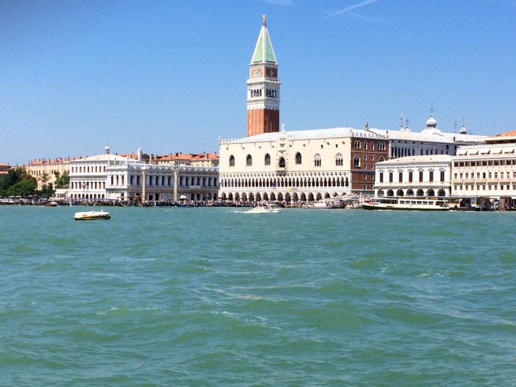 Anfahrt auf Venedig mit dem Schiff